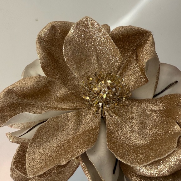 Sparkling Gold Faux Floral Arrangement - Picture 2 of 3